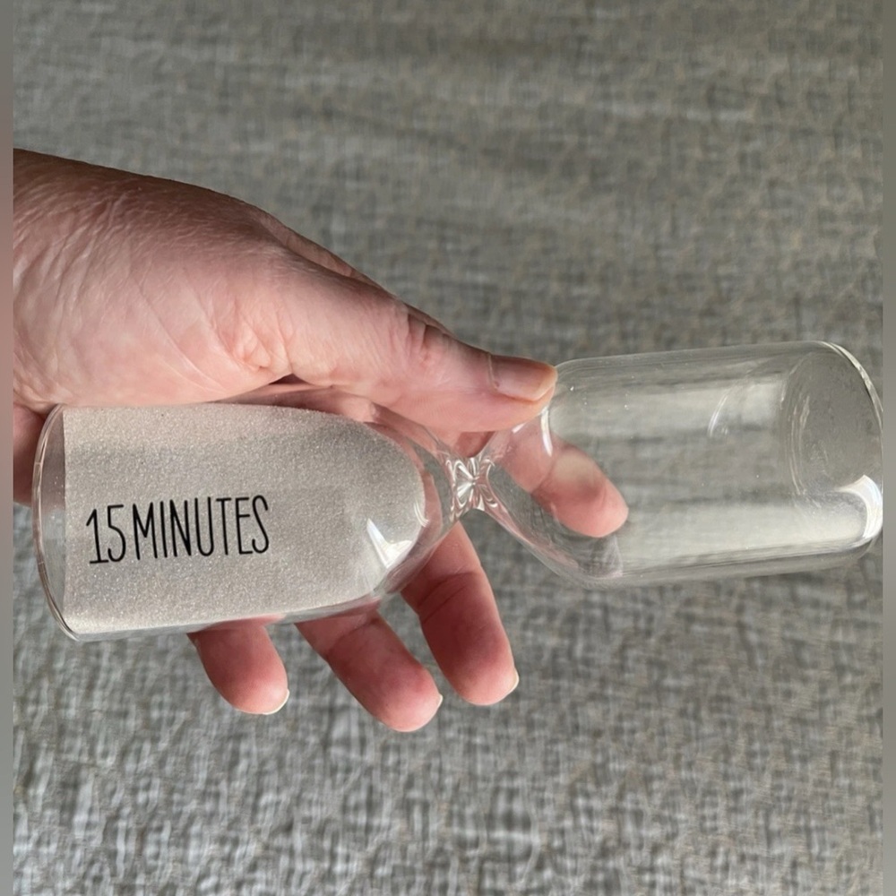 15-Minute Glass Sand Timer